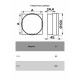 Переходник КВ D100 90х90 пластик ERA 09КВ 90 х 45 х Белый White купить в Пскове Переходник КВ D100 90х90 пластик ERA 09КВ 90 х 45 х Белый White купить в Пскове