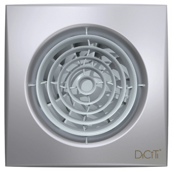 Вентилятор накладной AURA D100 обратный клапан Gray metal DICITI AURA 4C gray metal 155 х 155 х  Серый Gray metal купить в Пскове