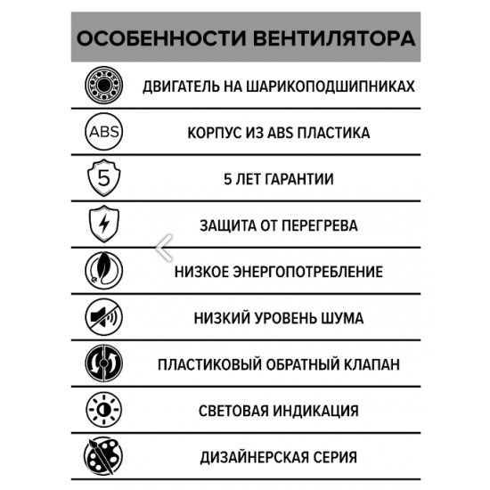 Вентилятор накладной AURA D100 обратный клапан Gray metal DICITI AURA 4C gray metal 155 х 155 х  Серый Gray metal купить в Пскове
