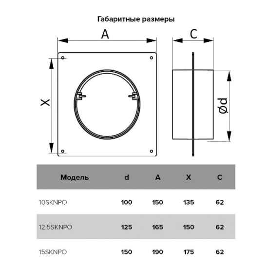 Площадка торцевая SKNPO фланец D100 соединитель обратный клапан 150x135 пластик ERA 10SKNPO 150 х 150 х Белый White купить в Пскове Площадка торцевая SKNPO фланец D100 соединитель обратный клапан 150x135 пластик ERA 10SKNPO 150 х 150 х Белый White купить в Пскове