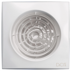 Вентилятор накладной AURA, обратный клапан, MR, D125, DICITI AURA 5C MR 175 х 175 х  Белый White