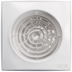 Вентилятор накладной AURA D125 обратный клапан MRH DICITI AURA 5C MRH 175 х 175 х  Белый White