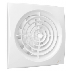 Вентилятор накладной AURA D150 обратный клапан, двухскоростной DICITI AURA 6C-03 205 х 205 х  Белый White